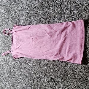 Baileys Blossoms pink noodle strap dress